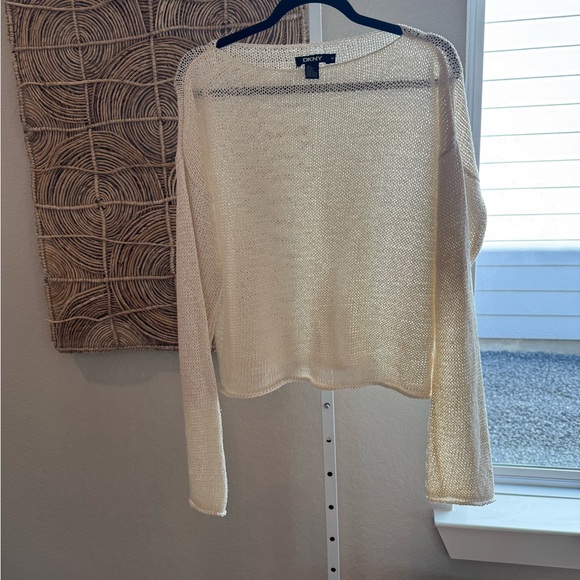 Dkny Sweaters - DKNY Women's Cream Knit Sweater